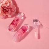 3-Color Rose Real Flower Lip Oil