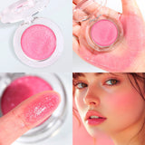 3 Color Temperature Changing Blush Cream/Lip And Cheek Dual-purpose Rouge