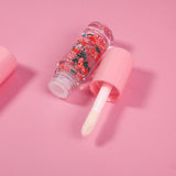 4 Colors Vegan Transparent Lip Oil Christmas Theme