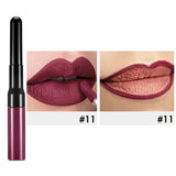 15 Farben 2-End-Lippenstift mit Lip Liner