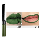 15 Farben 2-End-Lippenstift mit Lip Liner