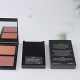 Wholesale Cosmetics Highlighter Make Up Private Label High Pigment Shimmer Makeup Blush Contour 2 In 1 Blush Palette