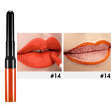 15 Farben 2-End-Lippenstift mit Lip Liner