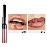 15 Farben 2-End-Lippenstift mit Lip Liner