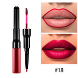 15 Farben 2-End-Lippenstift mit Lip Liner