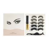 5 Pairs Thick Curling Magnetic False Eyelashes Set