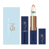 6 colors gold foil small flower color changing moisturizing lipstick