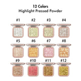 12 colors Highlight Pressed Powder