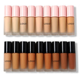 18 Colors Matte Liquid Foundation Available In Pink  Packaging【P001-P018】