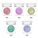 5 Colors 36mm Chameleon Eyeshadow/Highlight/Single Color Square Transparent Box