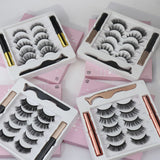 4 Styles 5 Pairs Magnetic False Eyelashes Set