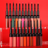 21 Colors 2-end Lipstick with Lip Liner