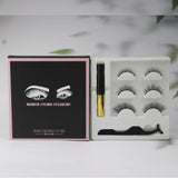 Three Pairs Of Magnetic Eyeliner Glue Eyelashes Set