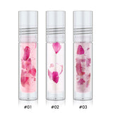 3-Color Rose Real Flower Lip Oil