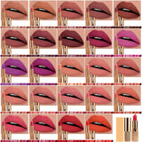 24 Color Gold Tube Matte Lipstick