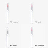 4-Color Silicone Lip Brush With Cover Portable Lipstick Brush Lip Mask Brush Lipstick Brush