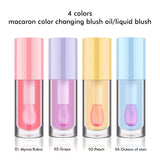 4 Colors Macaron Color Changing Blush Oil/Liquid Blush