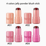 4 colors jelly powder blush stick