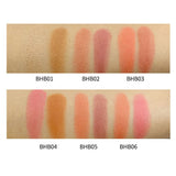 Wholesale Cosmetics Highlighter Make Up Private Label High Pigment Shimmer Makeup Blush Contour 2 In 1 Blush Palette