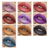 10 Color Metallic Matte Liquid Lipstick