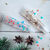 4 Colors Christmas Gift Tube Lip Balm Elk Snowman Pendant