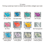 12 Colors Firming Crystal Eye Mask To Reduce Eye Wrinkles Collagen Eye Mask