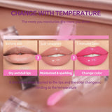 3-color Glitter Lip Oil/Temperature-changing Lip Oil