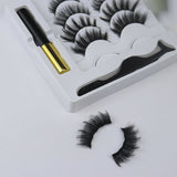 5 Pairs Thick Curling Magnetic False Eyelashes Set