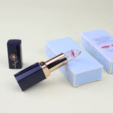 6 colors gold foil small flower color changing moisturizing lipstick