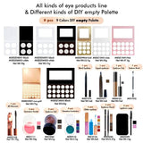 【Livraison gratuite】 Ensemble d'échantillons de 195 pièces Un ensemble de toutes sortes de produits pour les yeux et différents types de palette vide DIY