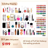 【Free Shipping】Sample Set of 211Pcs All kinds of Full Set Makeup Hot-selling products B