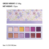 12 Color Checkered Eye Shadow Palette