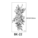 40 Kinds of Sketch Flower Tattoo Stickers