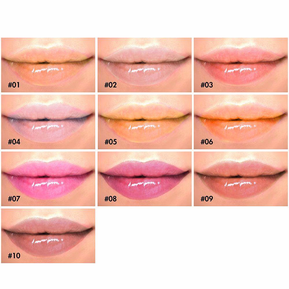 10 Piece Clear Lip Gloss Private Label Cosmetics Colorful Tube Lipgloss  Pigment Nutritious Moisturizer Lip Oil Wholesale Bulk